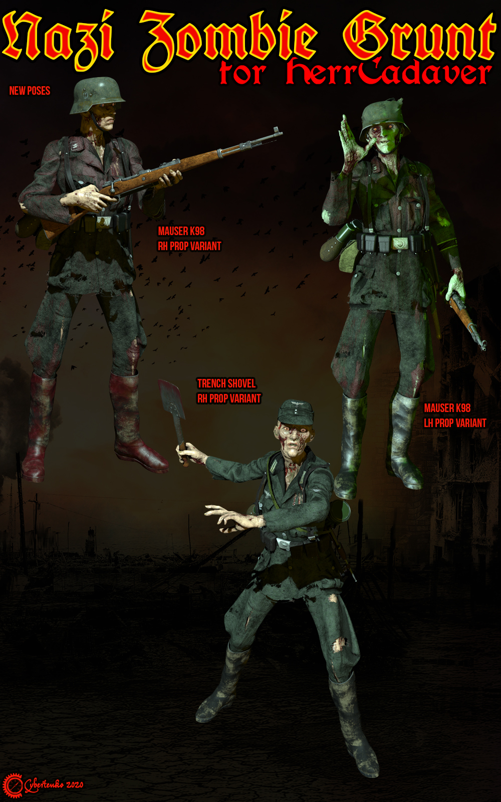 Nazi Zombie Grunt for HerrCadaver by N/A
