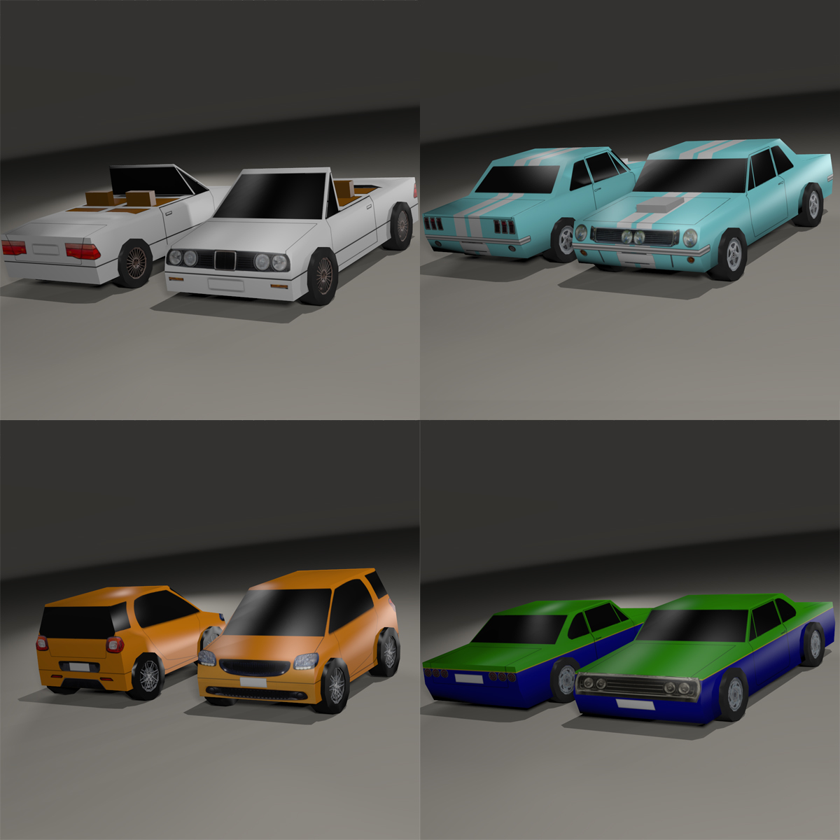 Super Low Poly Vehicles - Extended License by N/A
