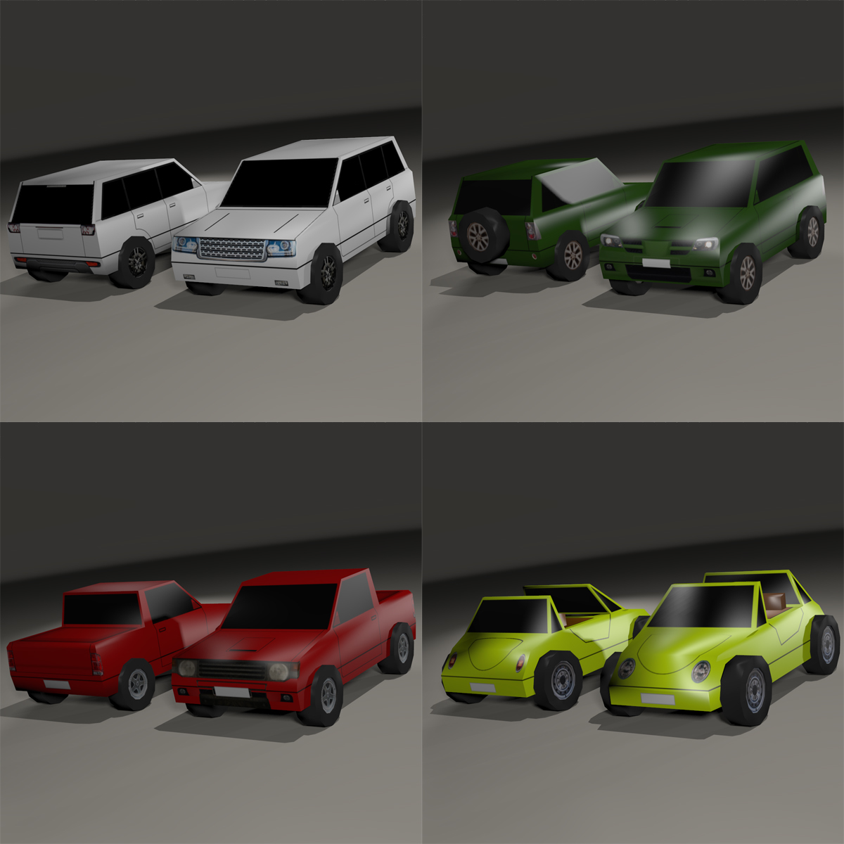 Super Low Poly Vehicles - Extended License by N/A