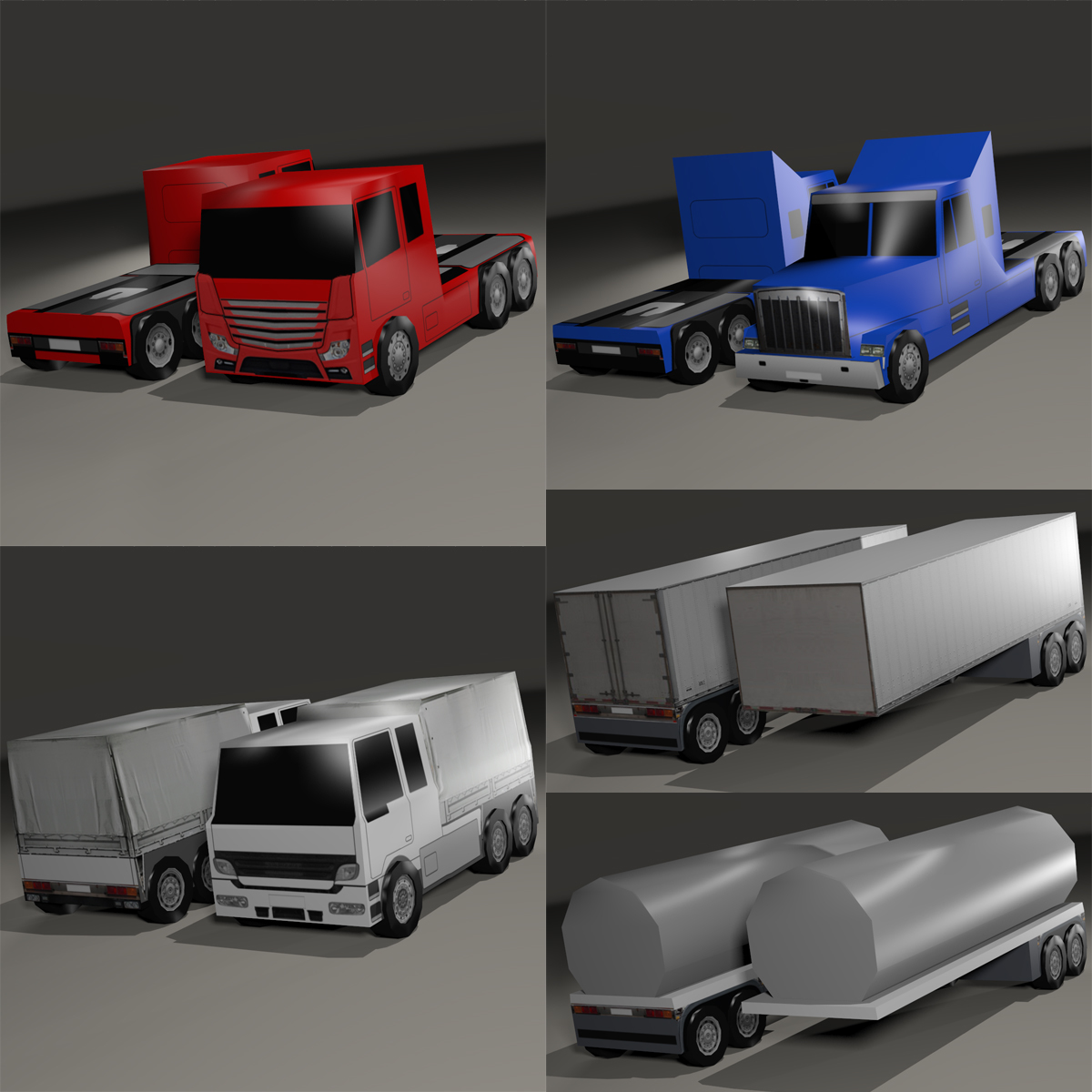 Super Low Poly Vehicles - Extended License by N/A