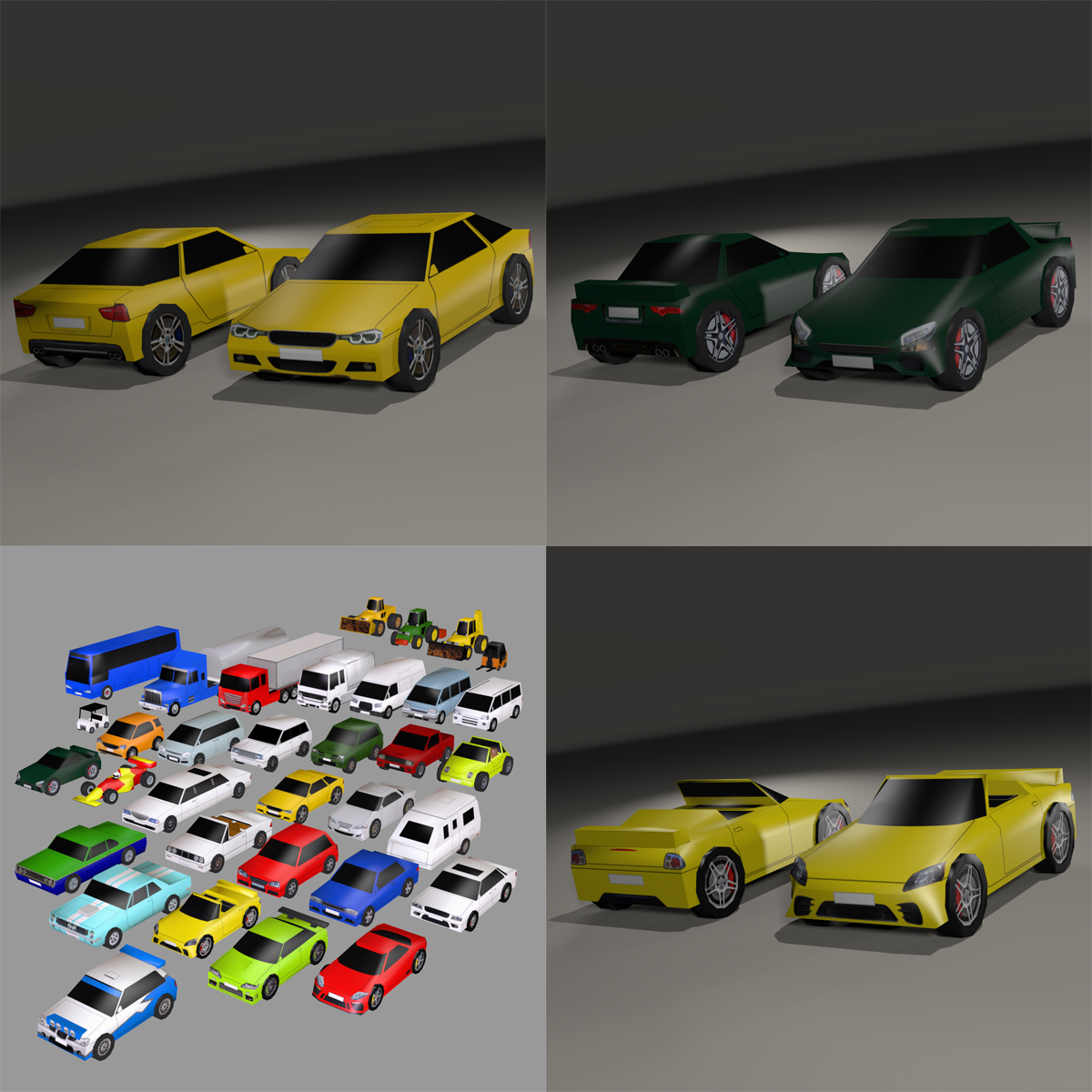 Super Low Poly Vehicles - Extended License by N/A