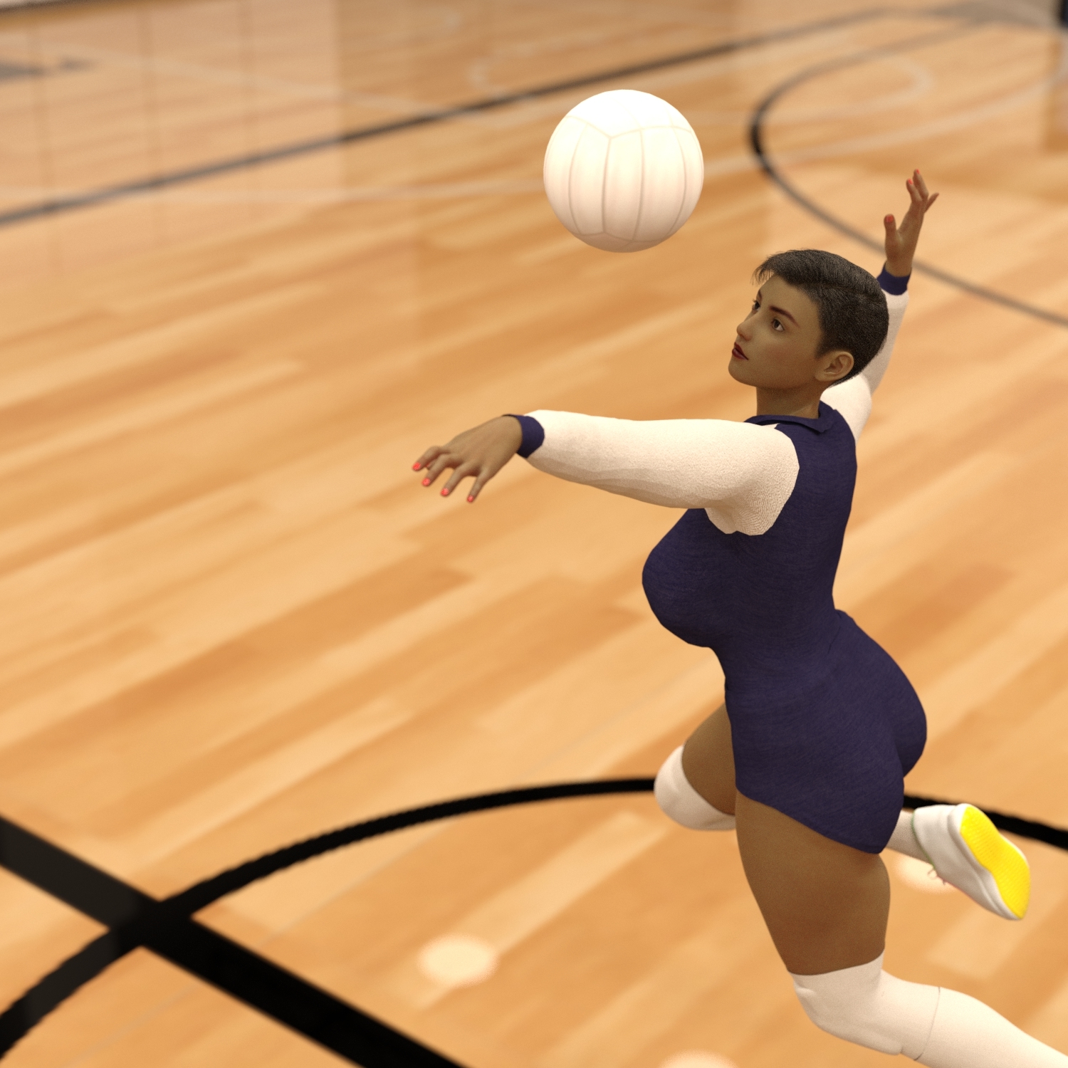 dForce Classic Vollayball Outfit for G8F by N/A