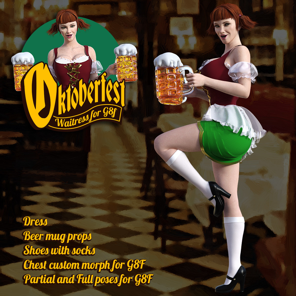 Oktoberfest Waitress for G8F by N/A