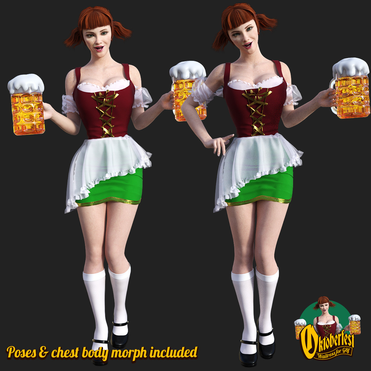 Oktoberfest Waitress for G8F by N/A