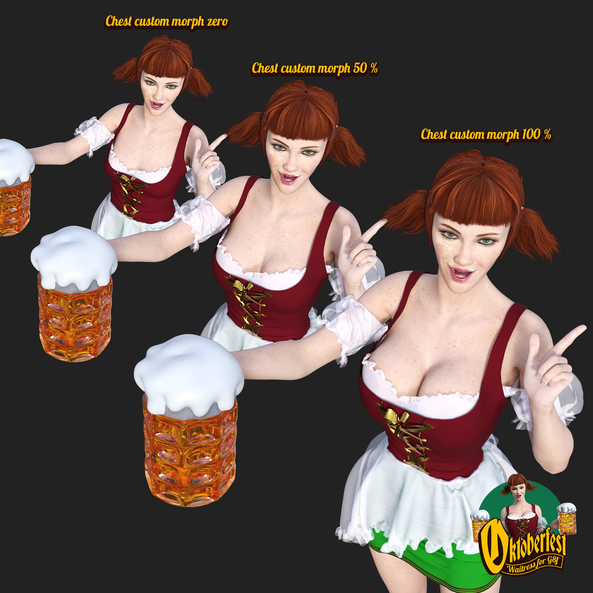 Oktoberfest Waitress for G8F by N/A