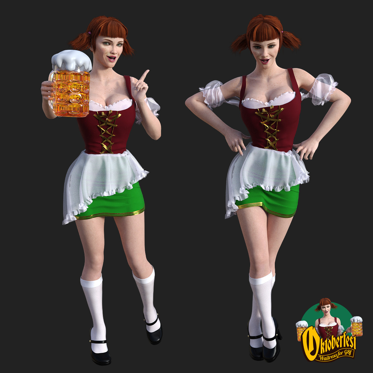 Oktoberfest Waitress for G8F by N/A