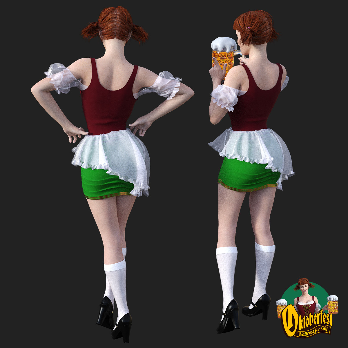 Oktoberfest Waitress for G8F by N/A