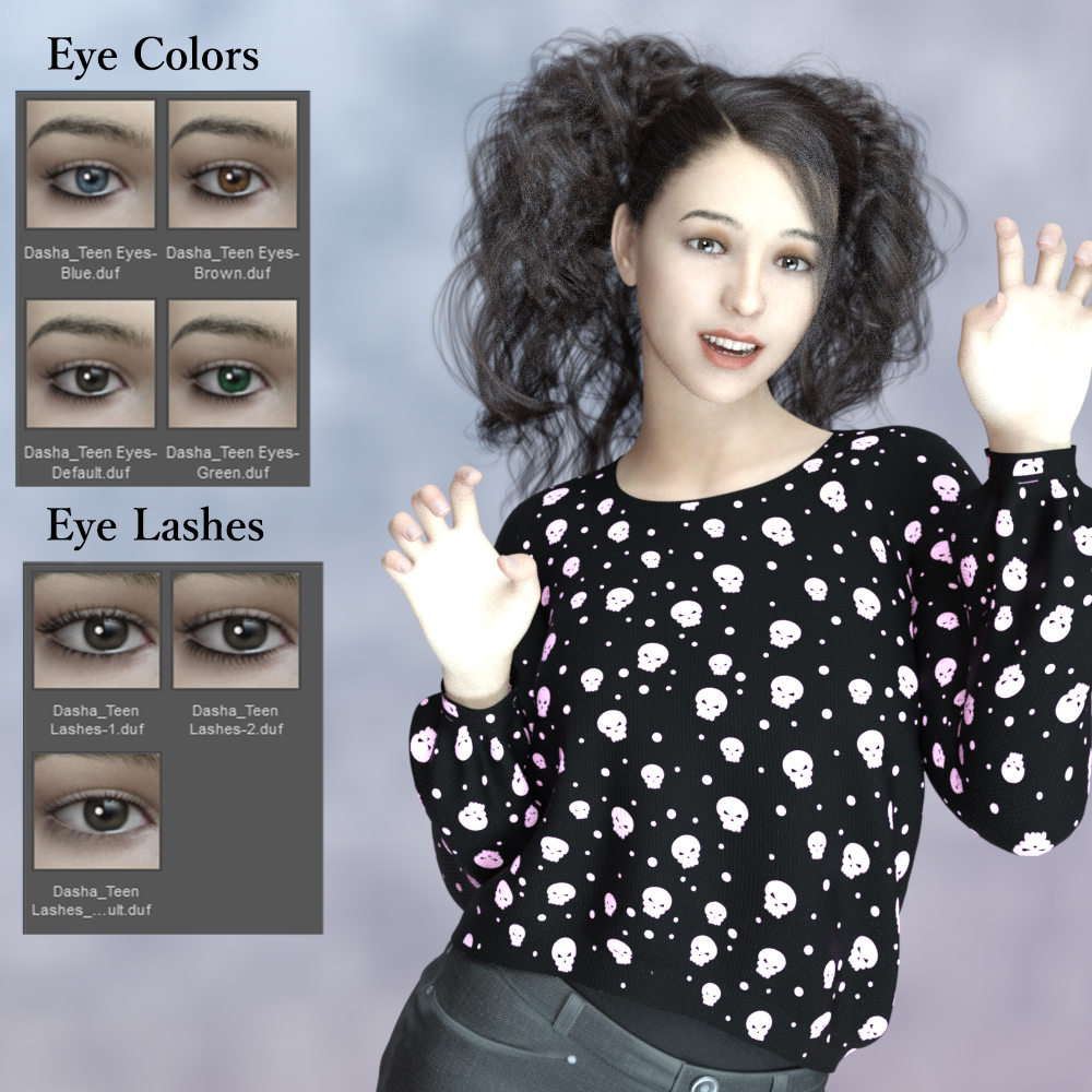 Dasha Teen Character For Genesis 8 Female by N/A