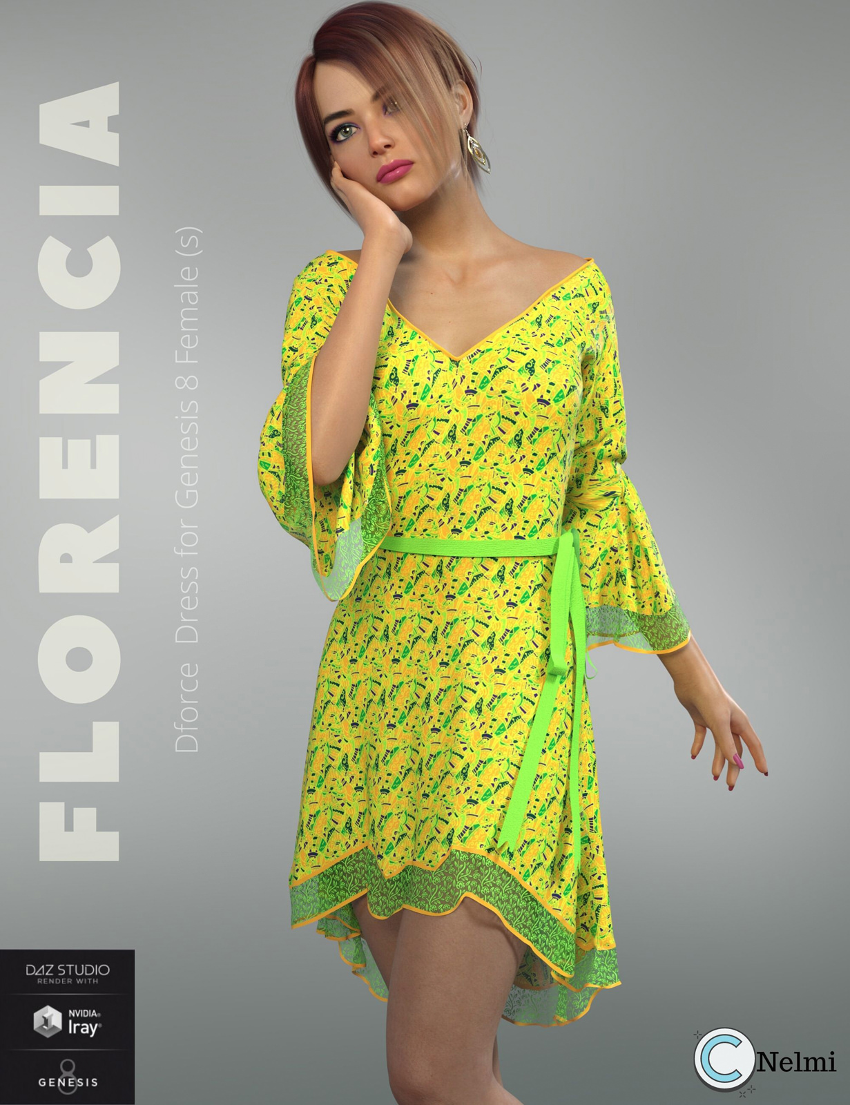 Nelmi - Dforce Florencia Dress G8F by N/A