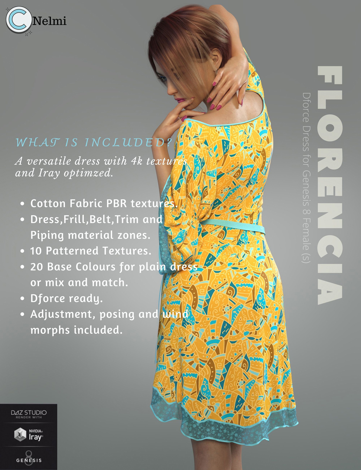 Nelmi - Dforce Florencia Dress G8F by N/A