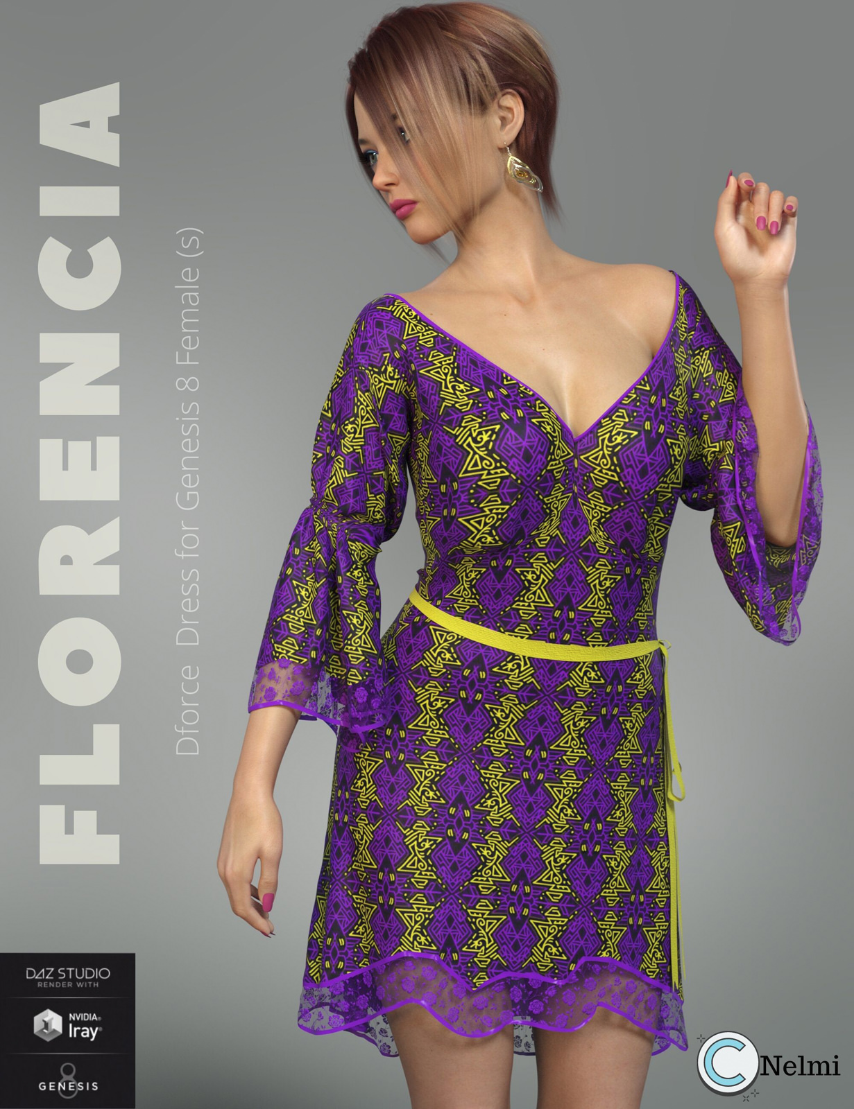 Nelmi - Dforce Florencia Dress G8F by N/A
