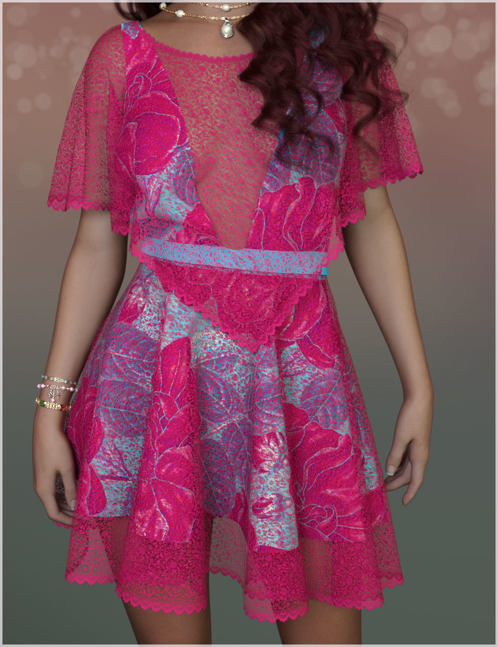 Flirt for dForce Abby Holiday Dress Outfit by N/A