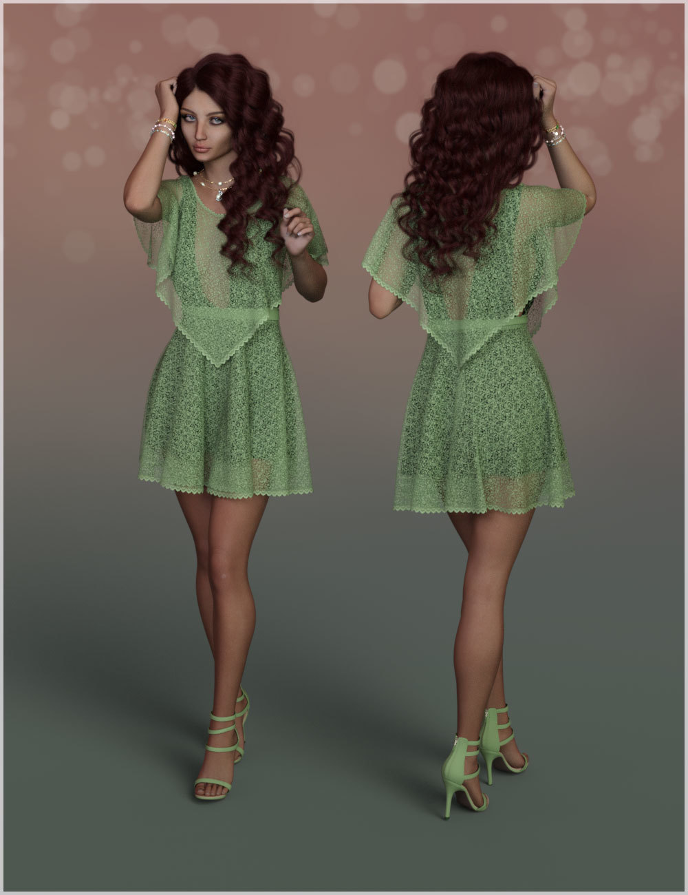 Flirt for dForce Abby Holiday Dress Outfit by N/A