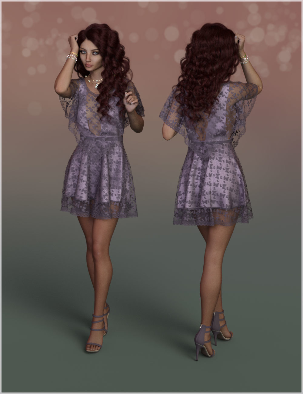 Flirt for dForce Abby Holiday Dress Outfit by N/A