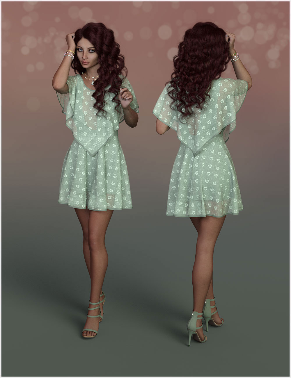 Flirt for dForce Abby Holiday Dress Outfit by N/A
