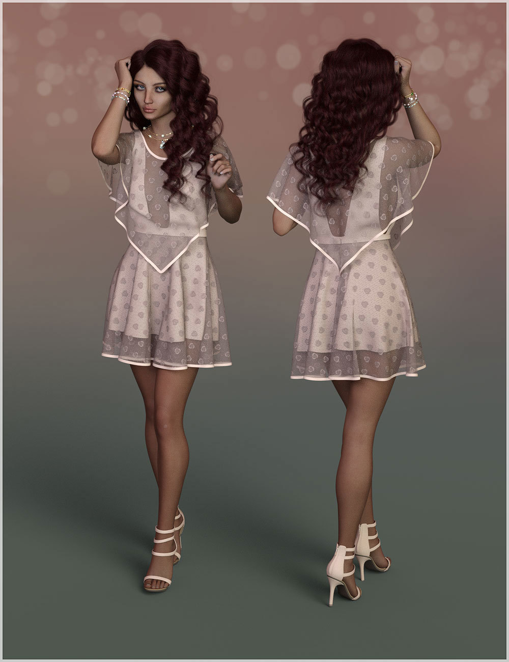 Flirt for dForce Abby Holiday Dress Outfit by N/A