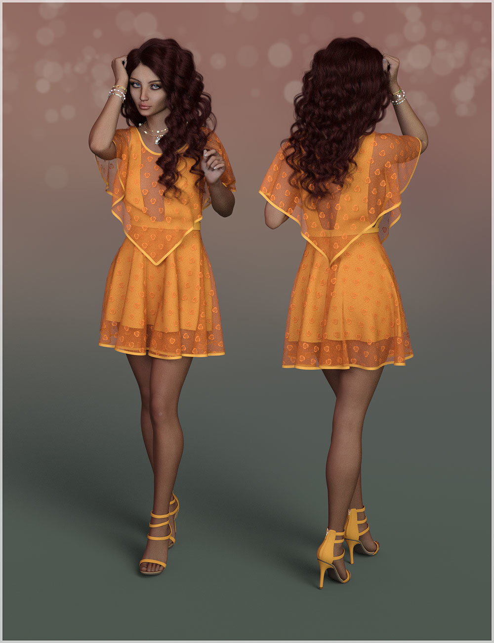 Flirt for dForce Abby Holiday Dress Outfit by N/A