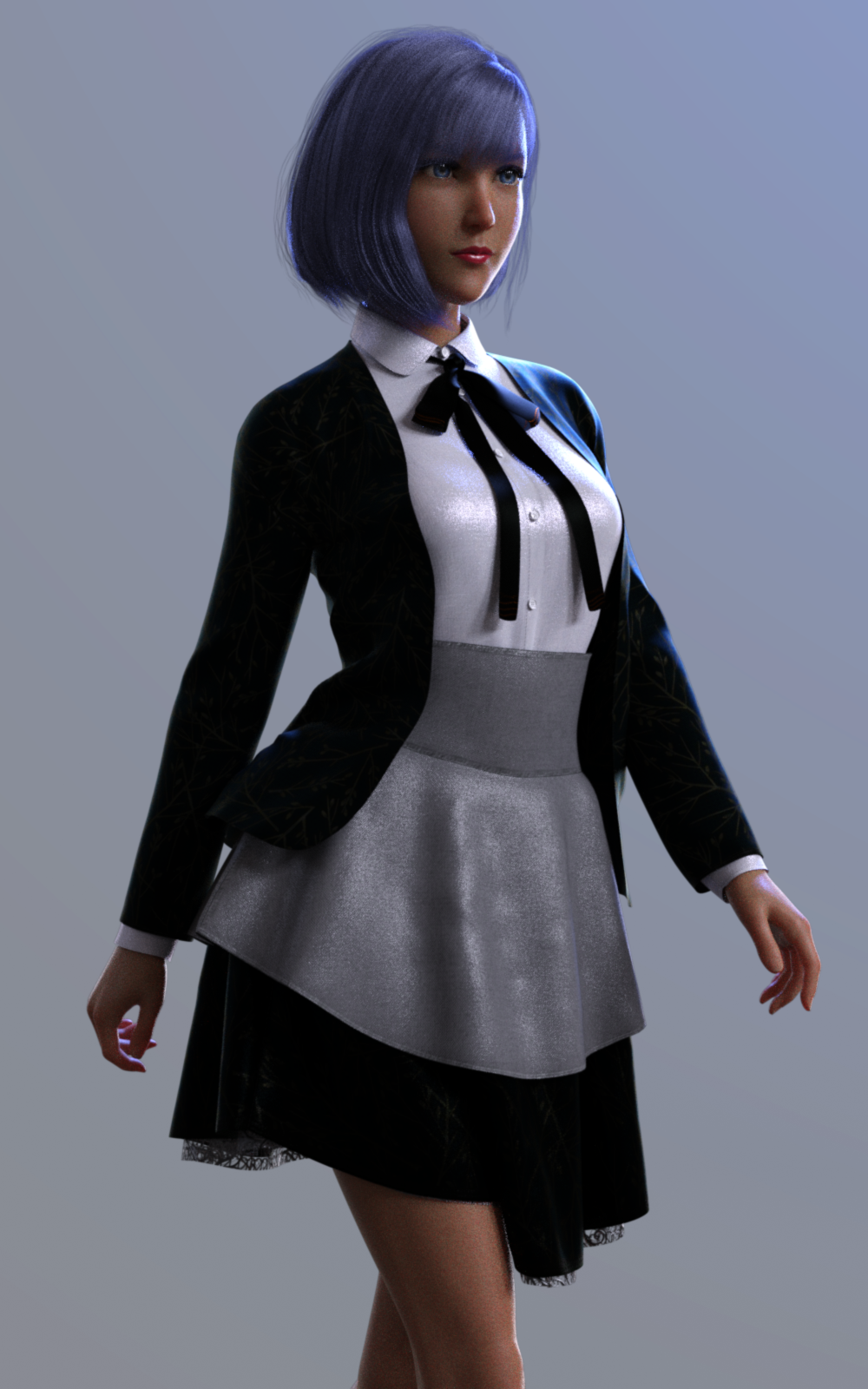 Dforce BW Glothic Outfit for Genesis 8 Female by N/A