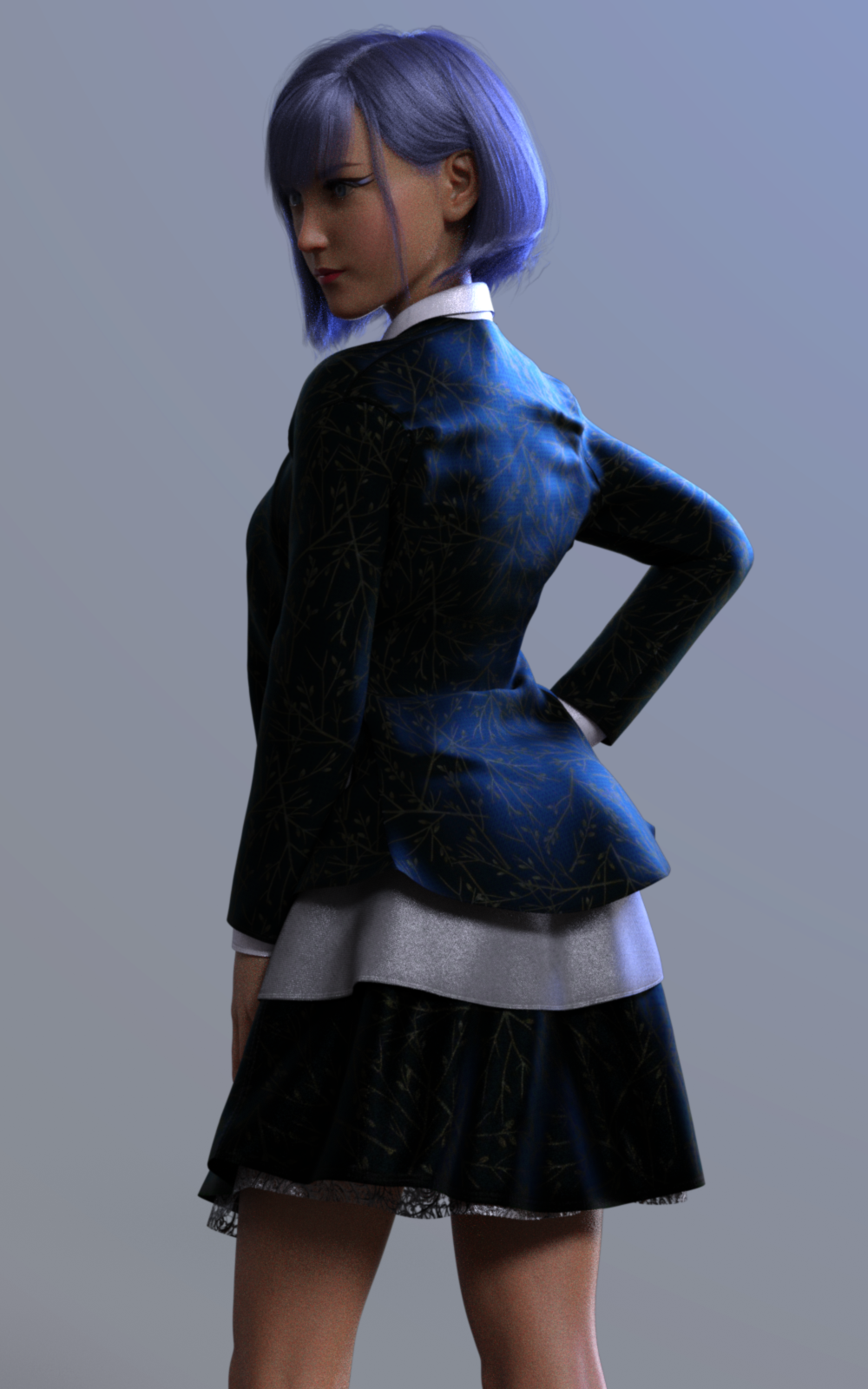 Dforce BW Glothic Outfit for Genesis 8 Female by N/A