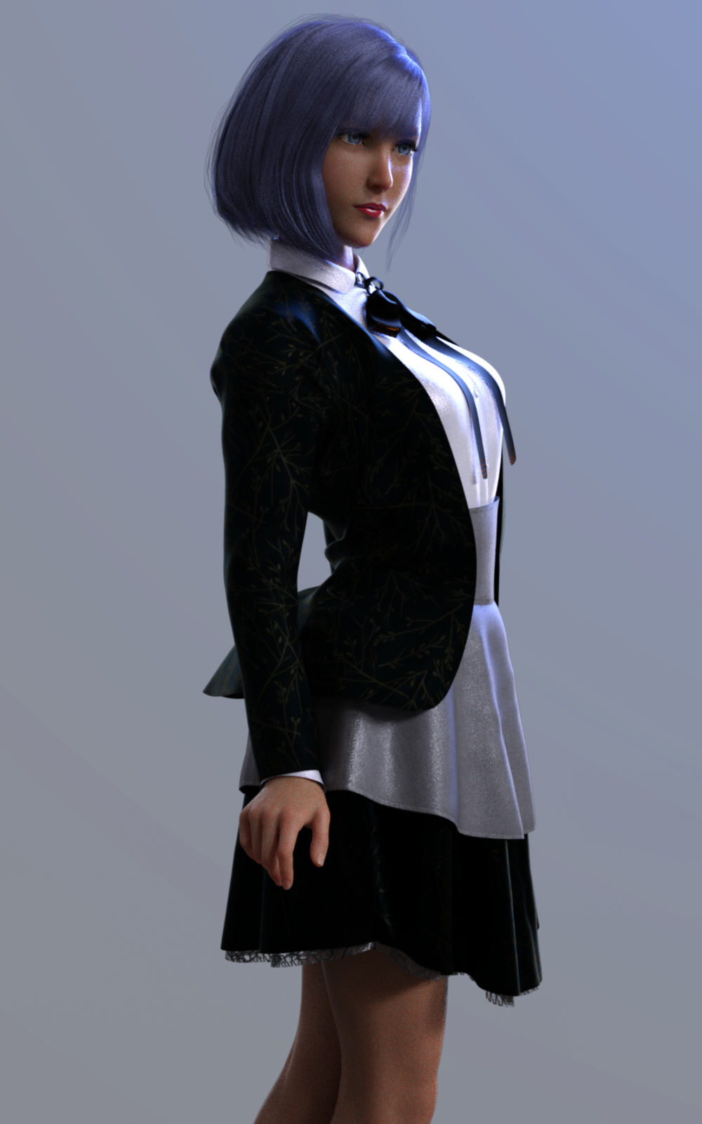 Dforce BW Glothic Outfit for Genesis 8 Female by N/A