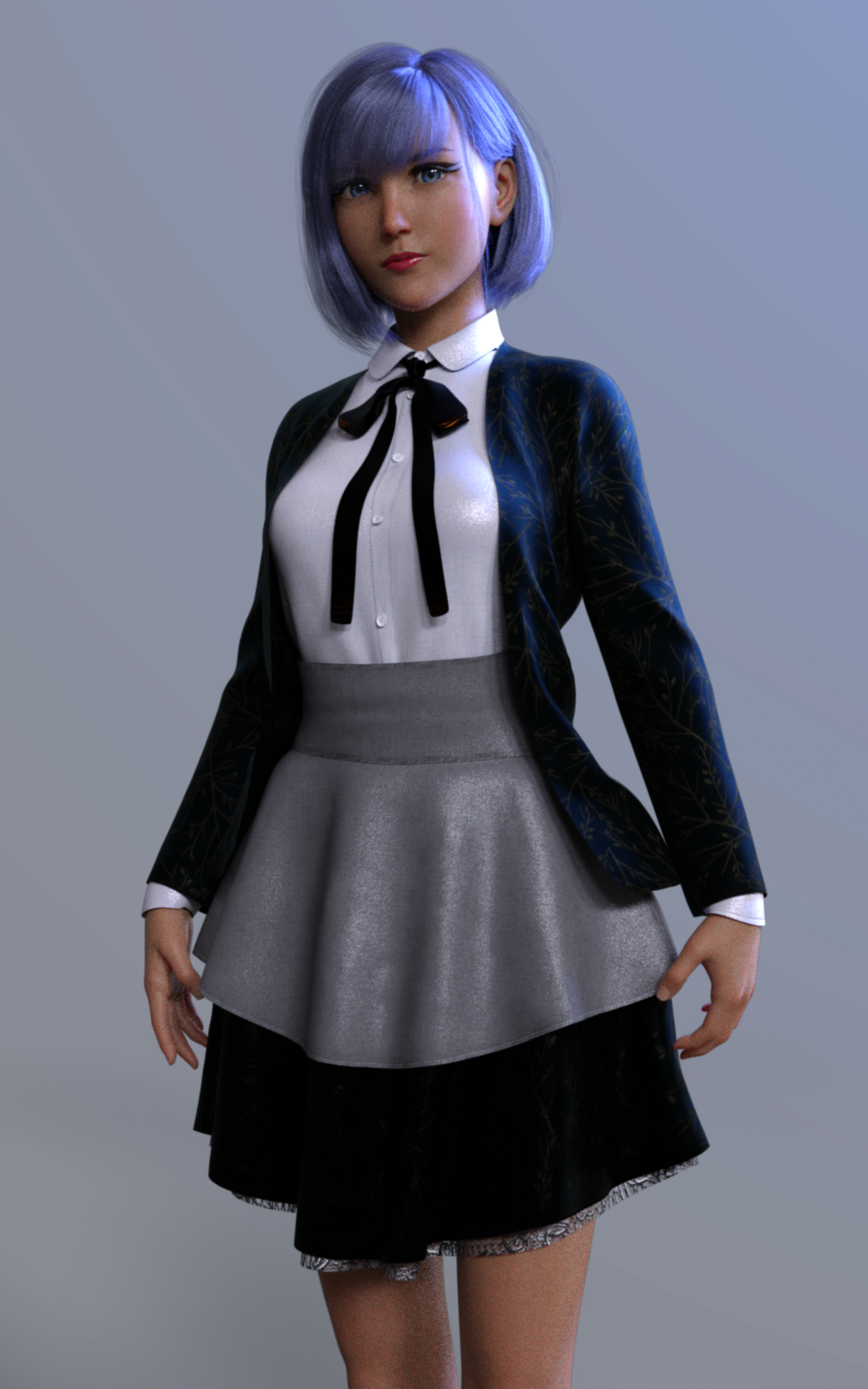 Dforce BW Glothic Outfit for Genesis 8 Female by N/A