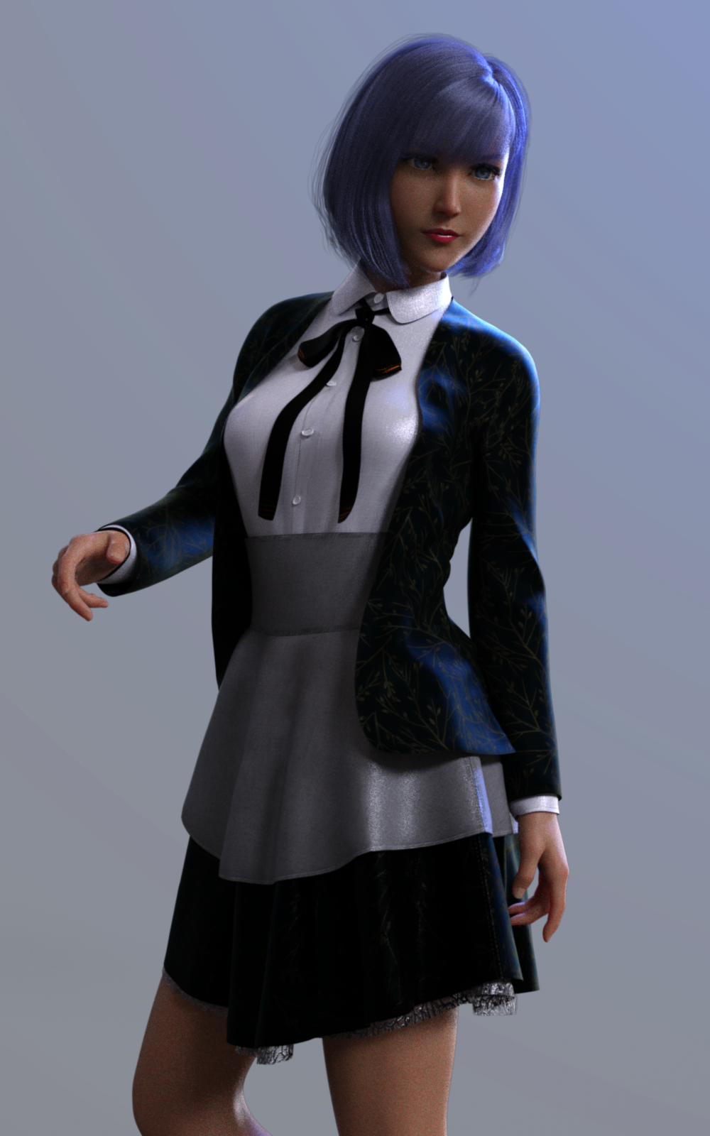 Dforce BW Glothic Outfit for Genesis 8 Female by N/A