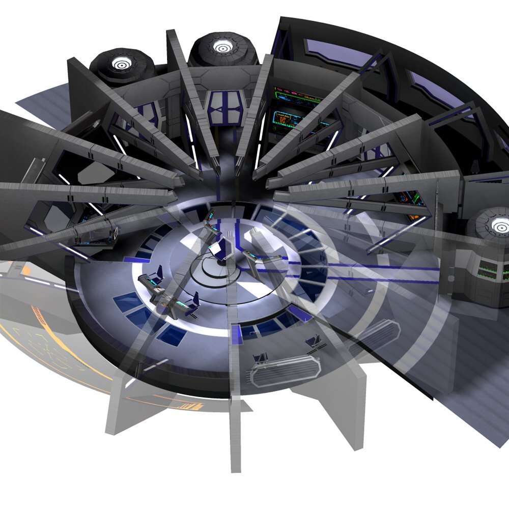 Starship Bridge 17 for Poser by N/A