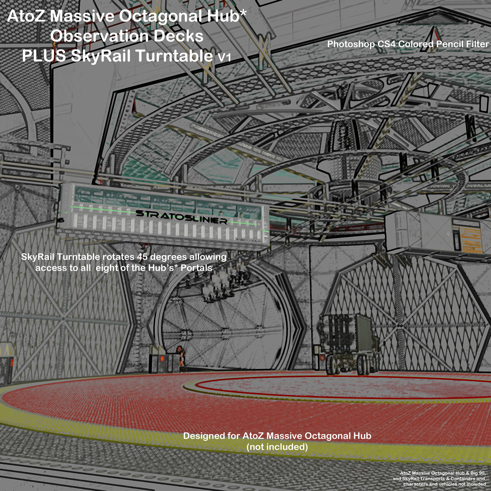 AtoZ Massive Oct Hub SkyRail and Observation Decks I v1 by N/A