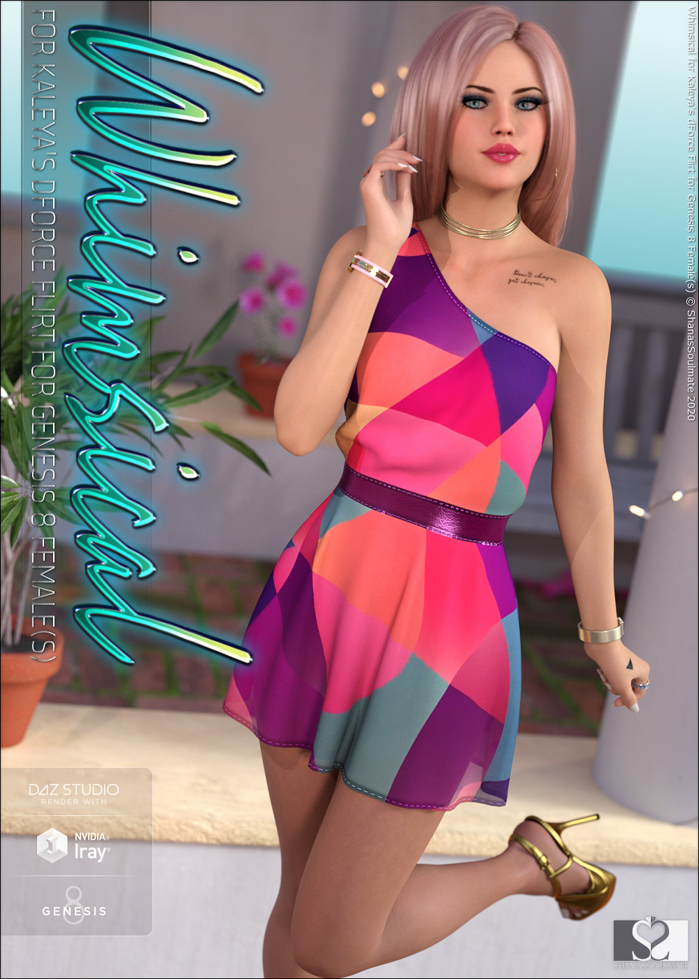 Whimsical for dForce Flirt for Genesis 8 Female(s) by N/A