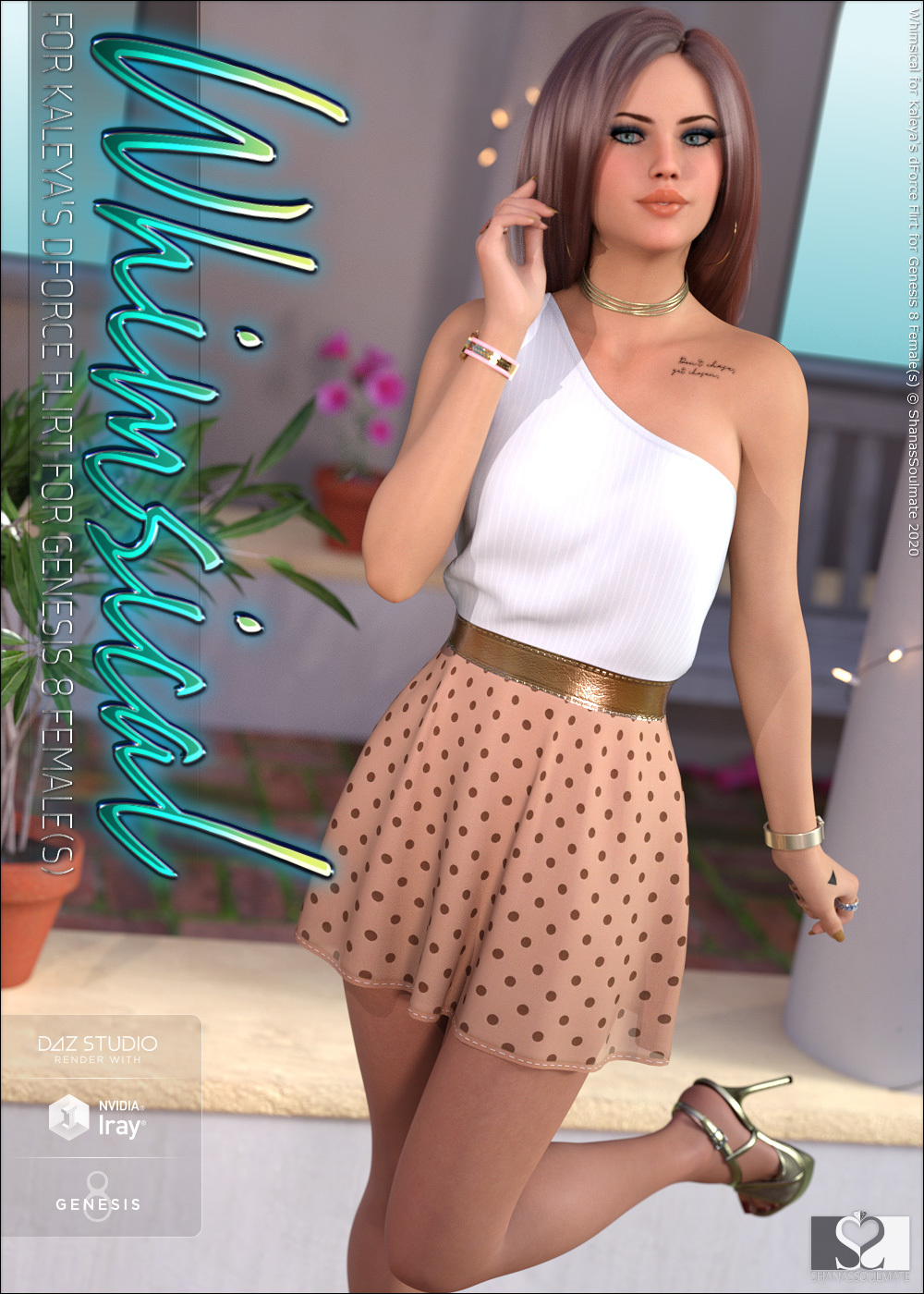 Whimsical for dForce Flirt for Genesis 8 Female(s) by N/A