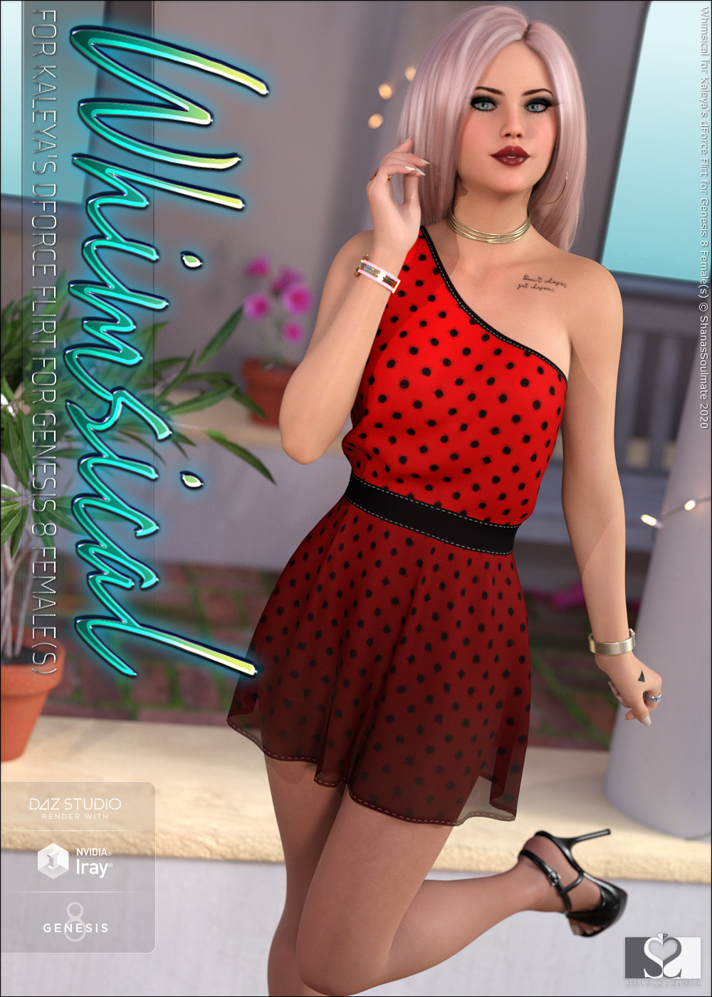 Whimsical for dForce Flirt for Genesis 8 Female(s) by N/A