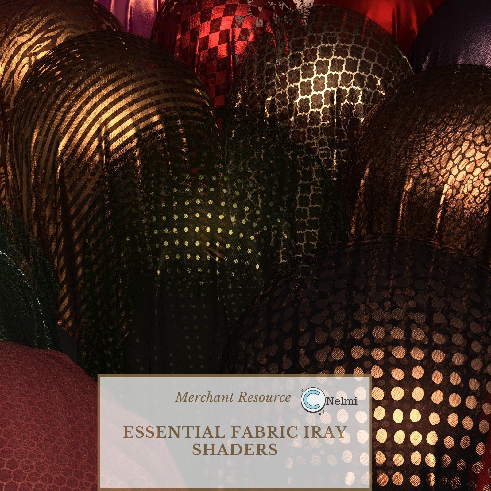 Essential Metallic Fabric Iray Shaders by N/A