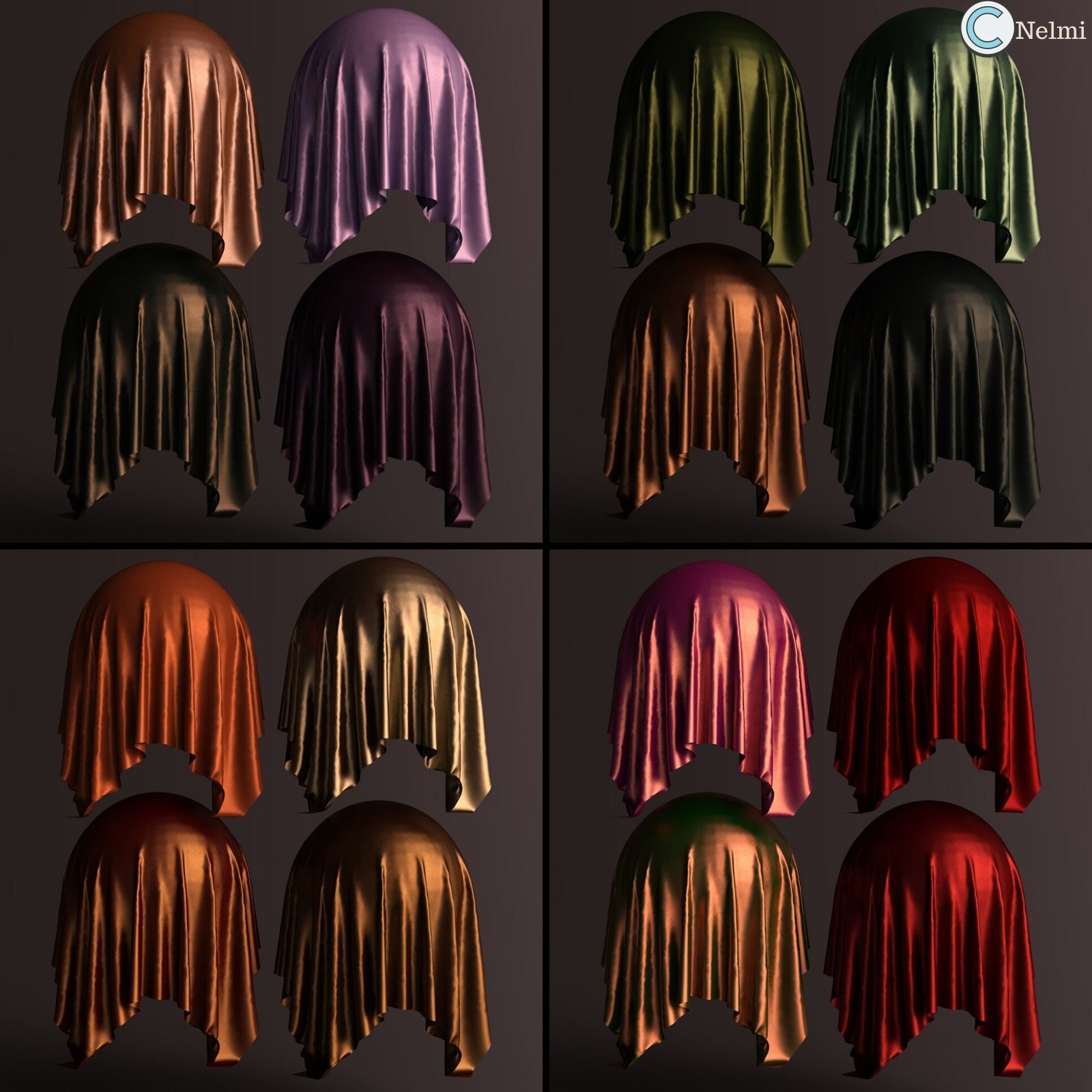 Essential Metallic Fabric Iray Shaders by N/A
