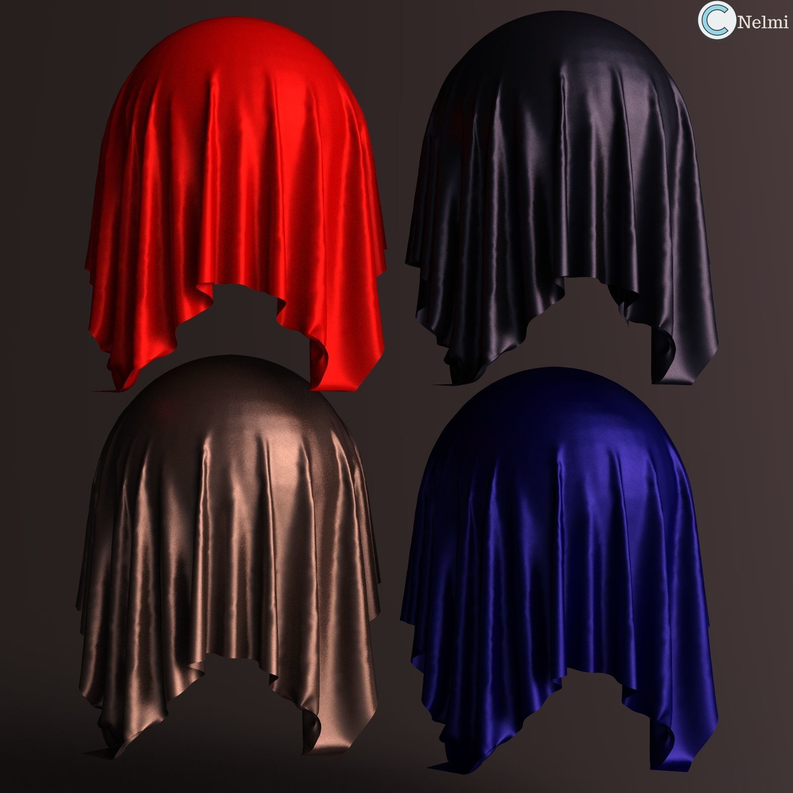 Essential Metallic Fabric Iray Shaders by N/A