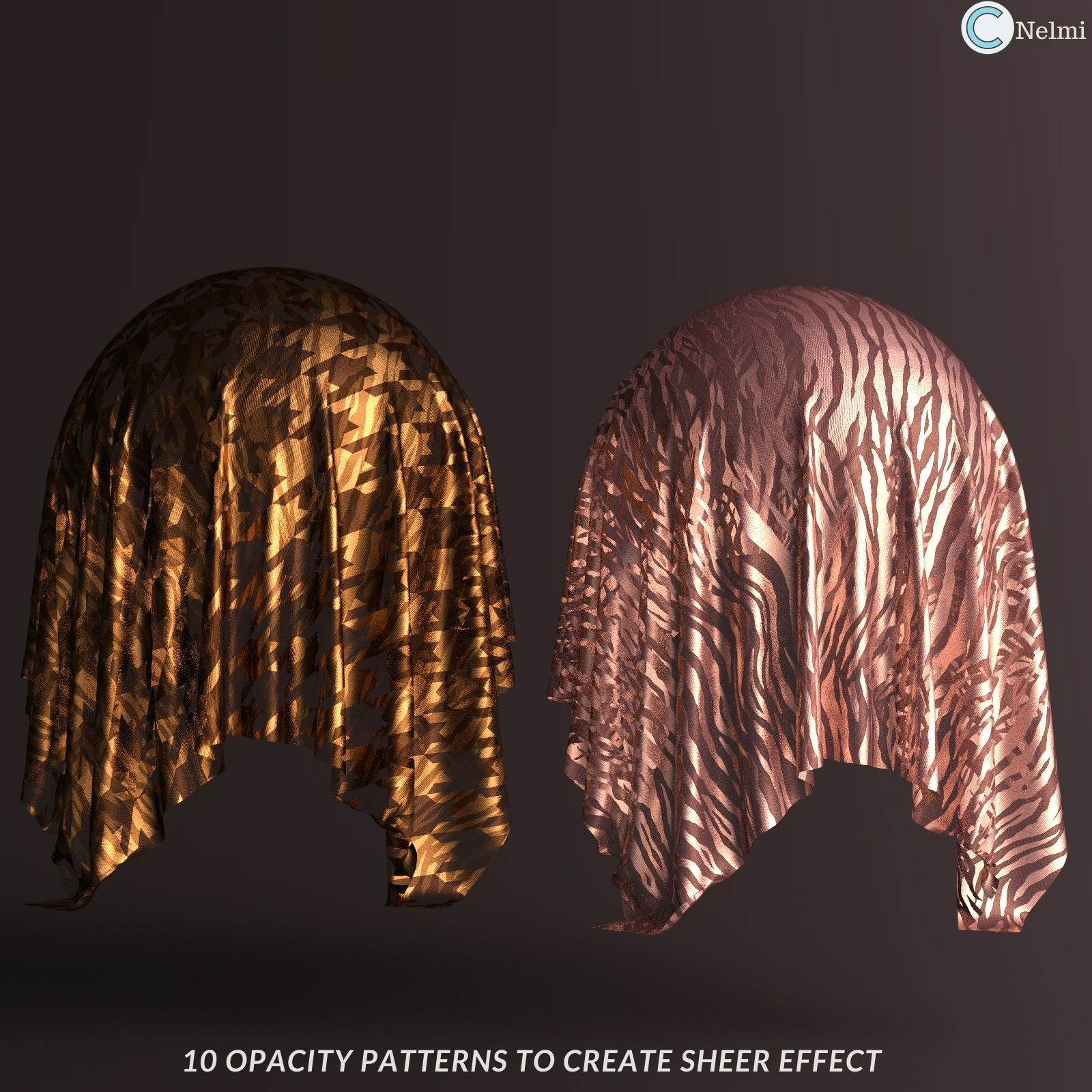 Essential Metallic Fabric Iray Shaders by N/A