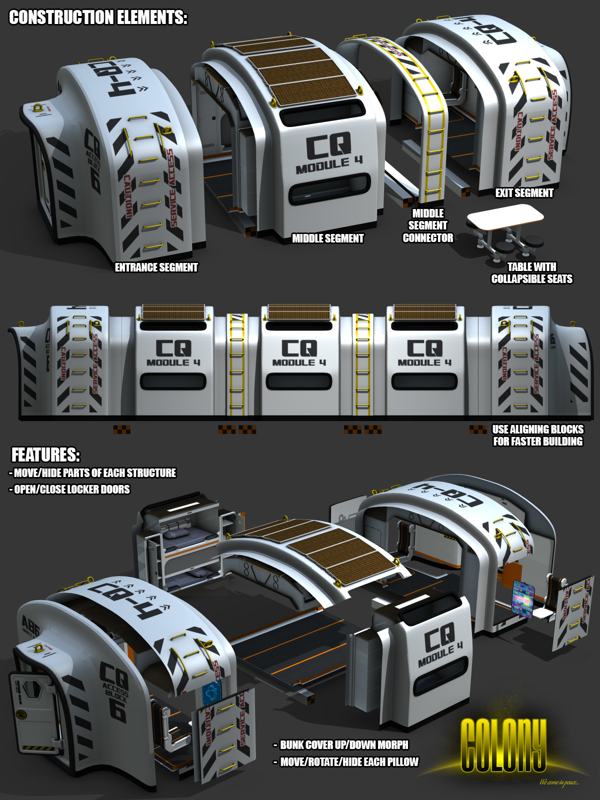 Colony CQ Block for Poser and DS by N/A