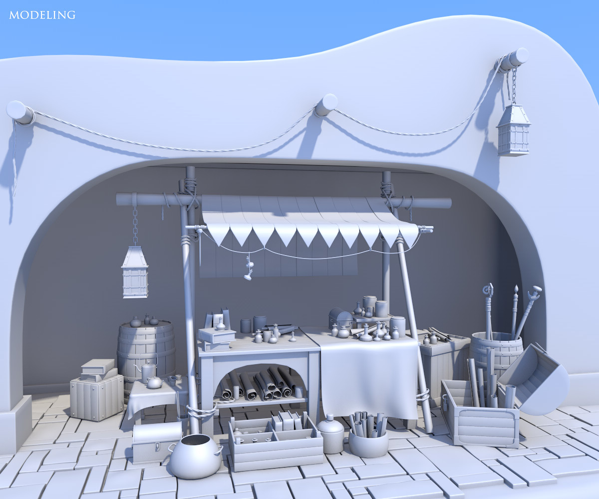Magic Market Stall  for Daz studio by N/A