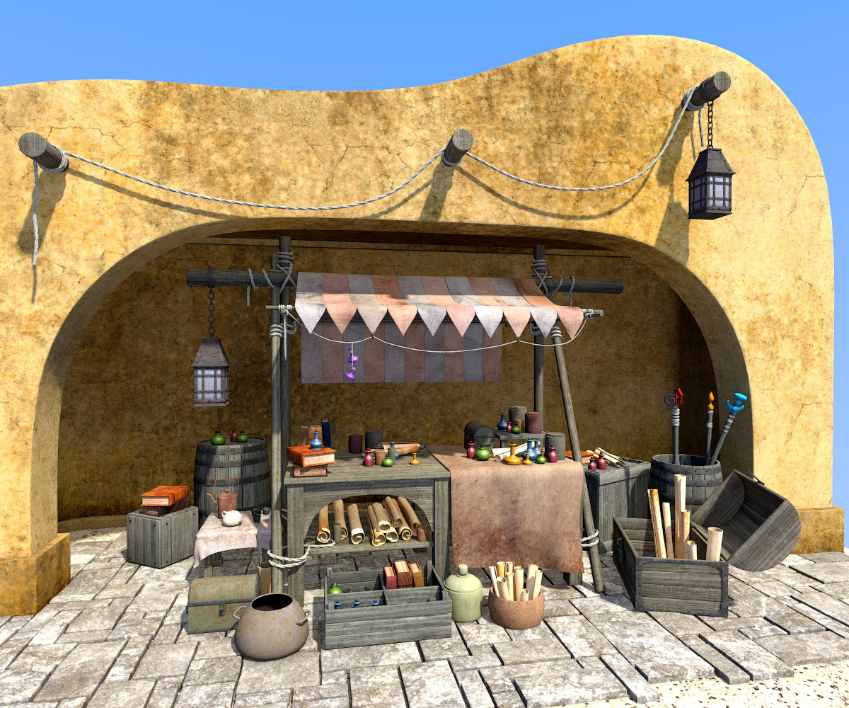 Magic Market Stall  for Daz studio by N/A