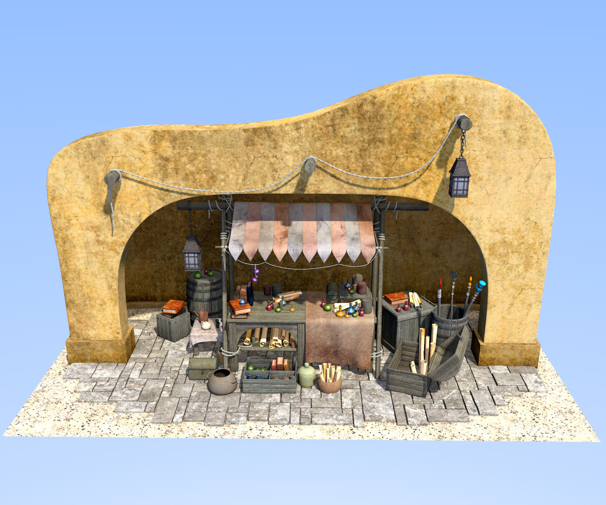 Magic Market Stall  for Daz studio by N/A