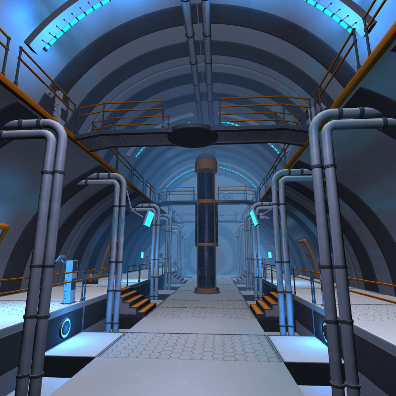Sci Fi hall for Daz studio by N/A