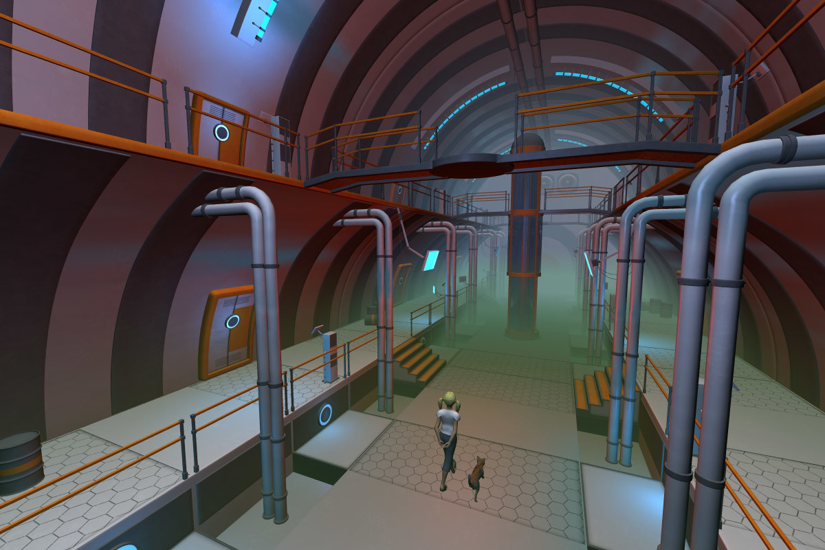 Sci Fi hall for Daz studio by N/A
