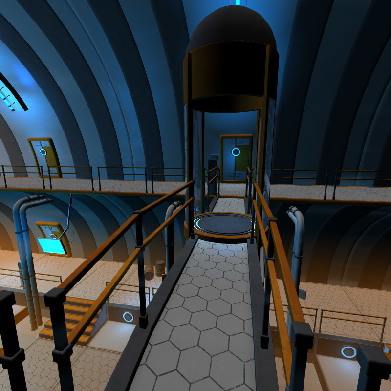 Sci Fi hall for Daz studio by N/A