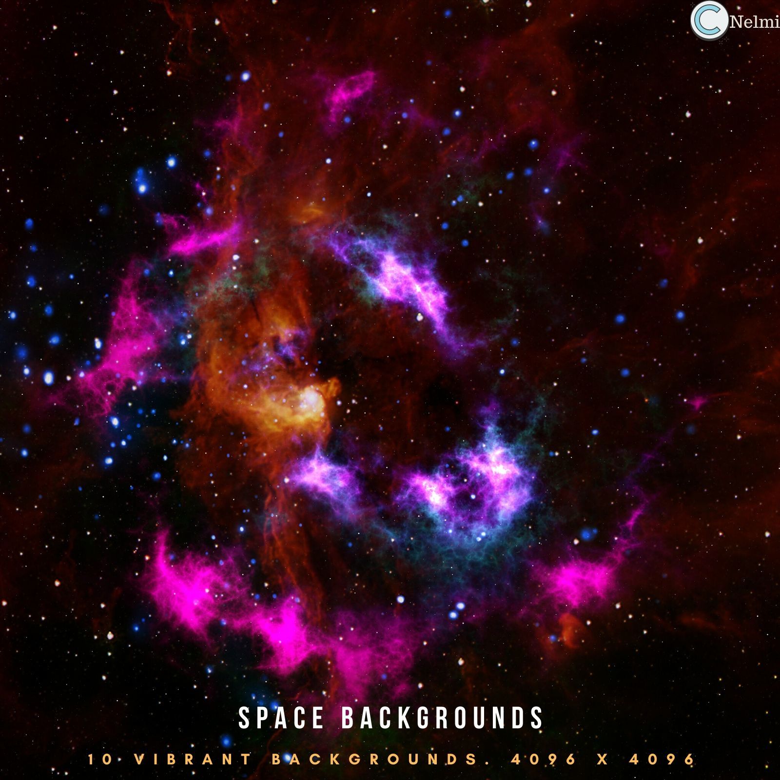 10 Space Backgrounds by N/A