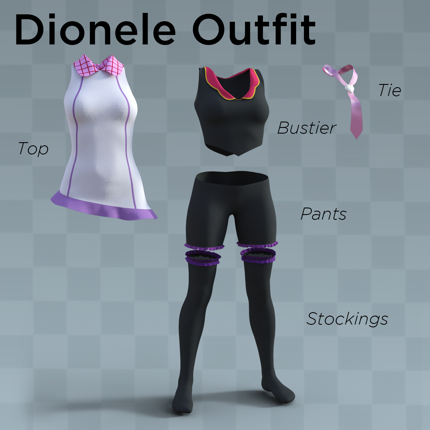 Dionele Outfit for Genesis 8 Female by N/A