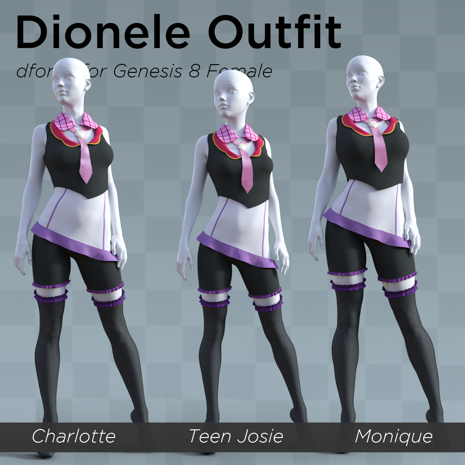Dionele Outfit for Genesis 8 Female by N/A