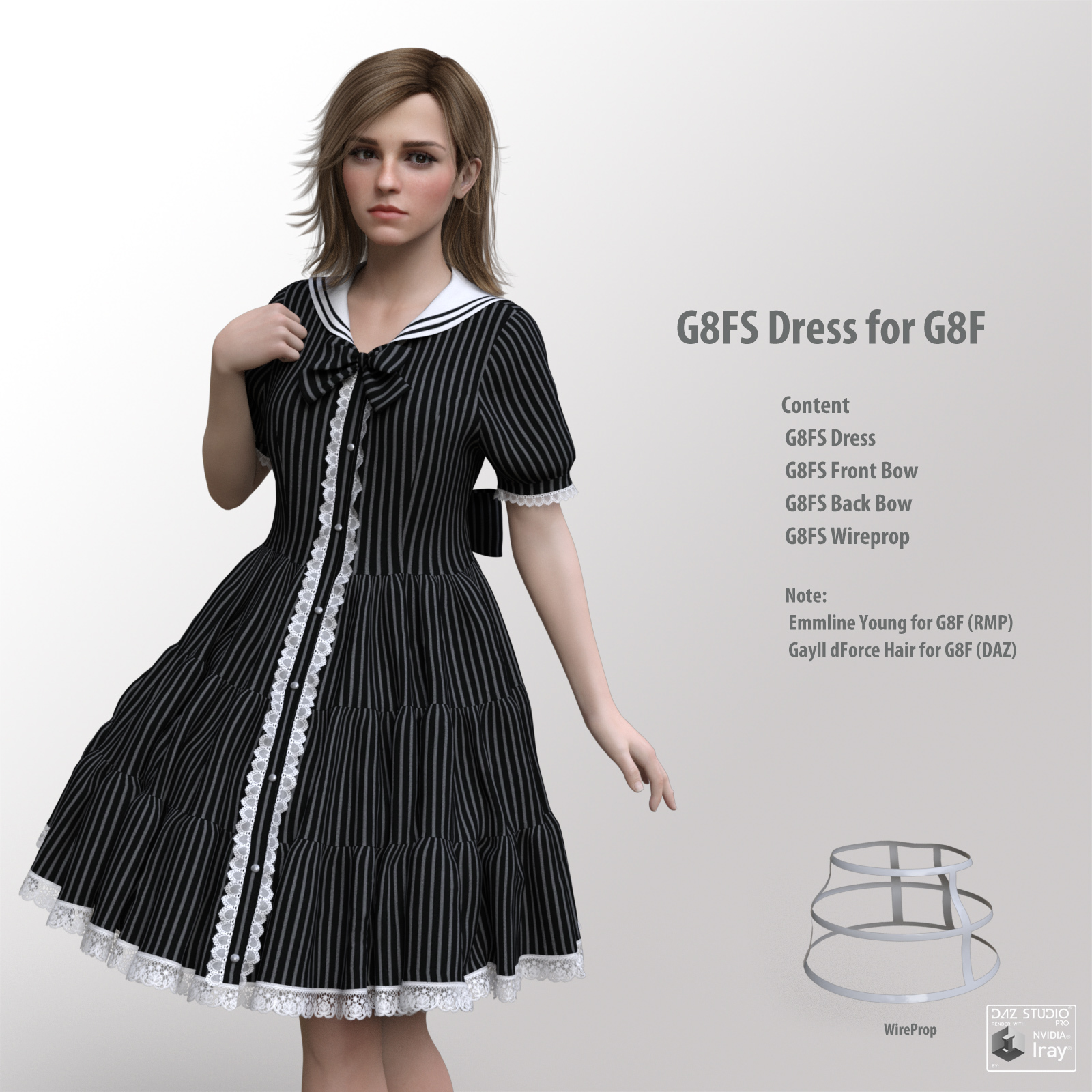 dForce G8FS Dress for G8F by N/A