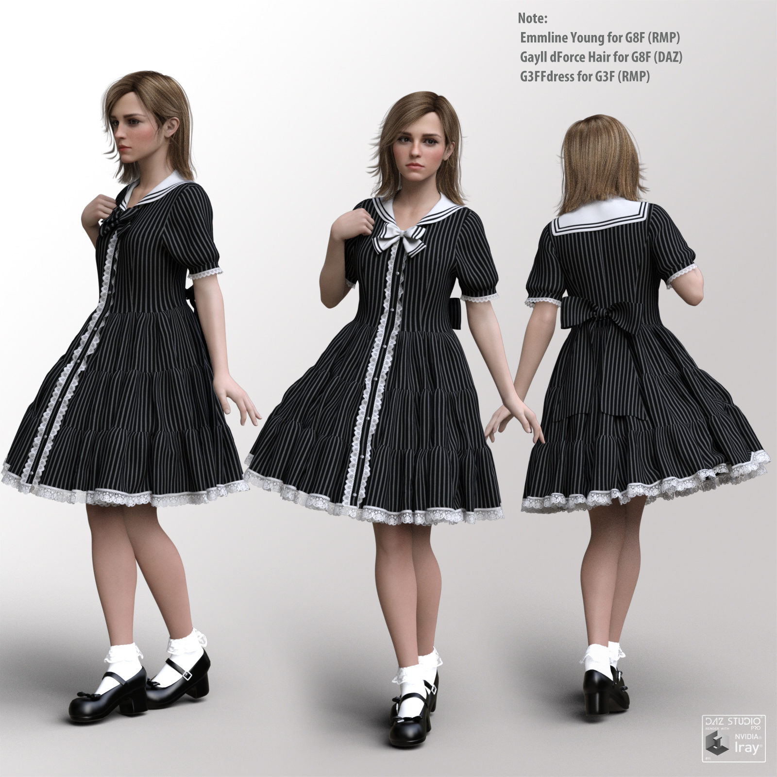 dForce G8FS Dress for G8F by N/A