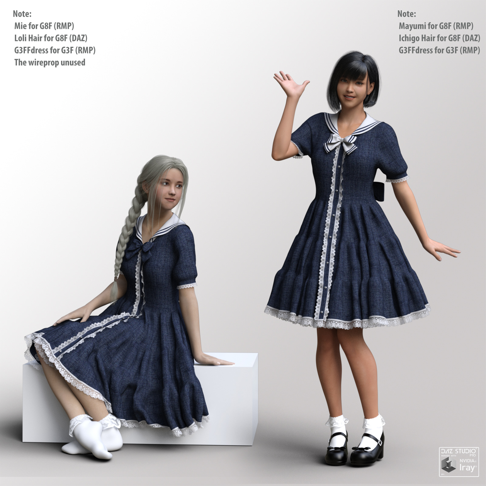dForce G8FS Dress for G8F by N/A