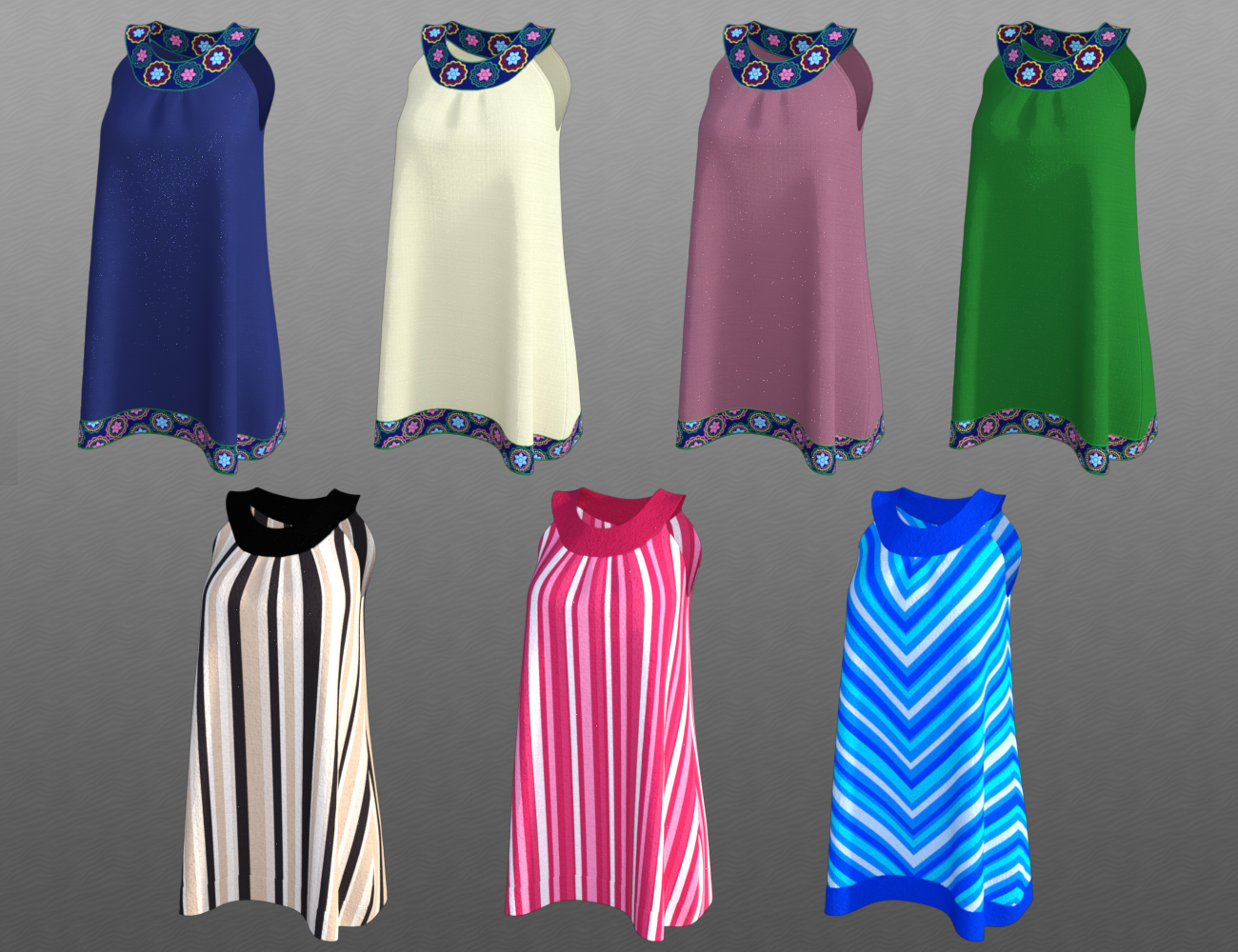 dForce Halter Neckline Dress for Genesis 8 Female by N/A