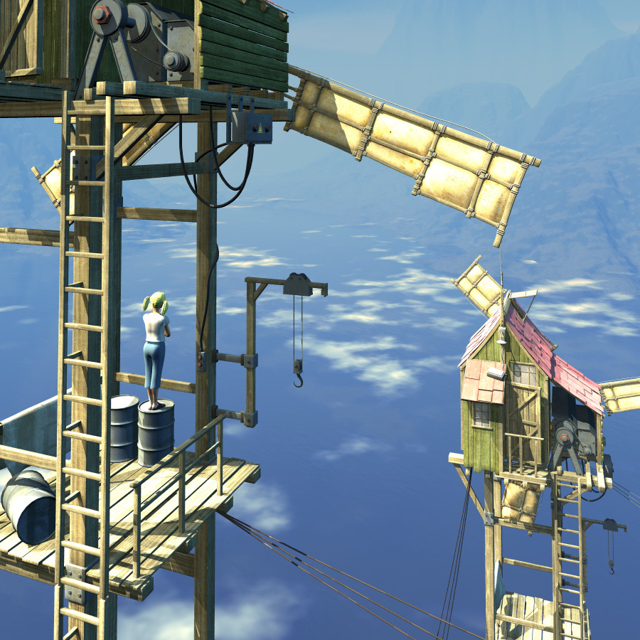 Wind Farm for Daz studio by N/A